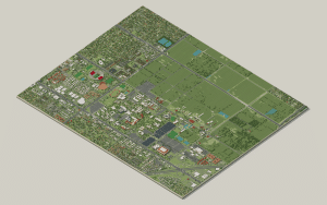 Fresno State campus map: 3D model of the whole campus