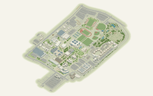 Cal State Fullerton campus map: 3D model of the whole campus