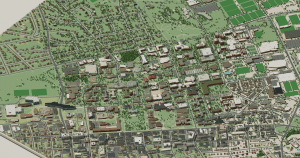 Penn State campus map: 3D model of the central campus