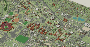 FSU campus map: 3D model of the central campus