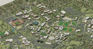 University of Utah campus map: 3D model of the central campus